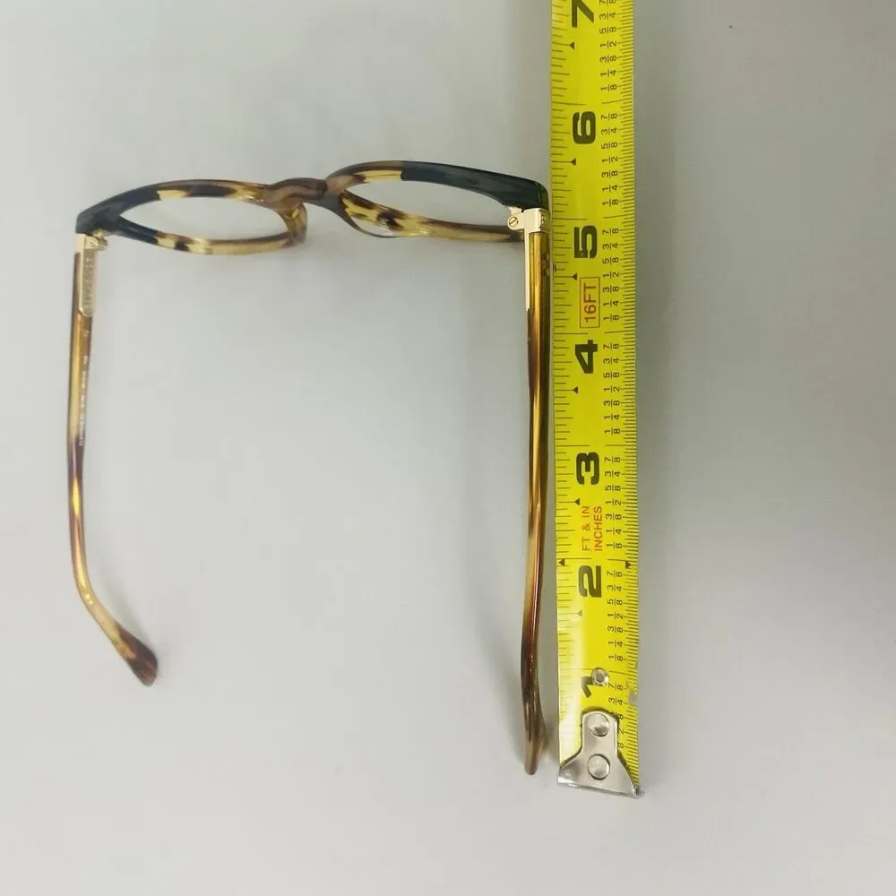 Paul & Joe Seaport Eyeglasses Frames 50-18-135 Brown Tortoise Floral tip w/ case